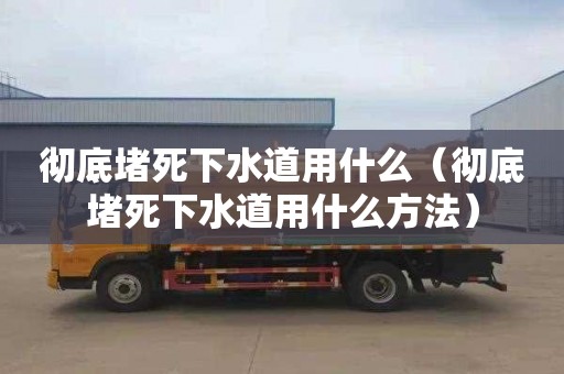 彻底堵死下水道用什么（彻底堵死下水道用什么方法）