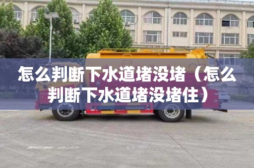 怎么判断下水道堵没堵（怎么判断下水道堵没堵住）