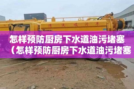 怎样预防厨房下水道油污堵塞（怎样预防厨房下水道油污堵塞的方法）