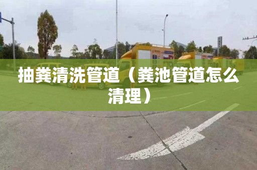 抽粪清洗管道（粪池管道怎么清理）