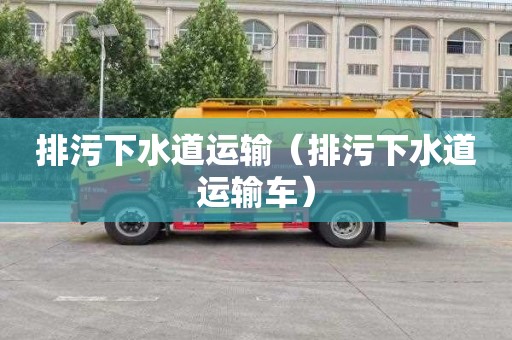 排污下水道运输（排污下水道运输车）