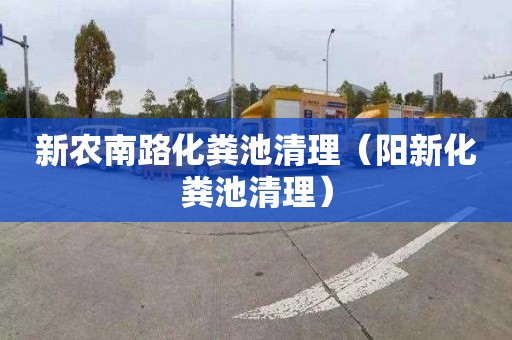 新农南路化粪池清理（阳新化粪池清理）