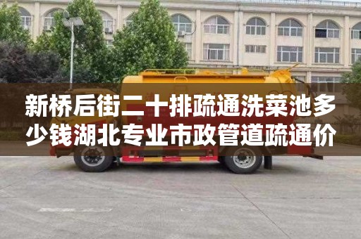 新桥后街二十排疏通洗菜池多少钱湖北专业市政管道疏通价格（武汉疏通市政管道公司）