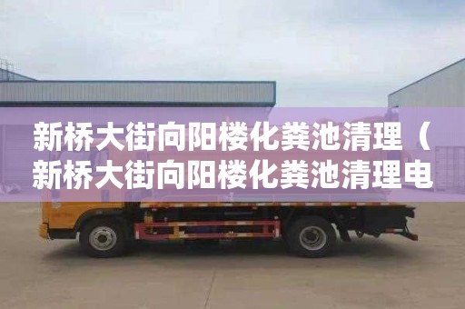 新桥大街向阳楼化粪池清理（新桥大街向阳楼化粪池清理电话）