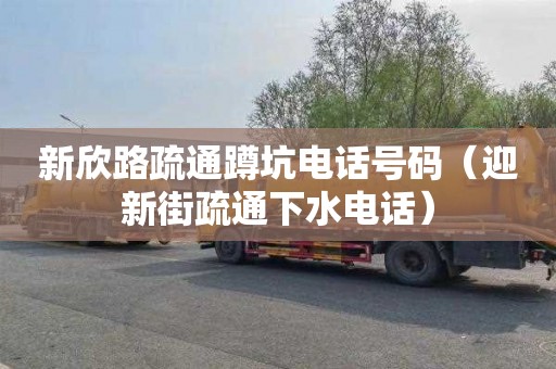 新欣路疏通蹲坑电话号码（迎新街疏通下水电话）