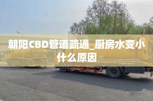 朝阳CBD管道疏通_厨房水变小什么原因