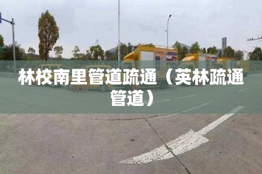 林校南里管道疏通（英林疏通管道）