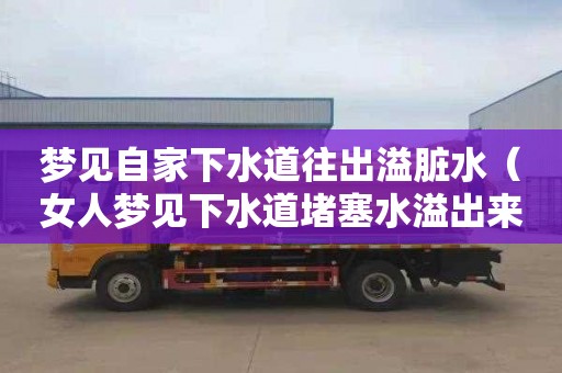 梦见自家下水道往出溢脏水（女人梦见下水道堵塞水溢出来）