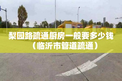 梨园路疏通厨房一般要多少钱（临沂市管道疏通）