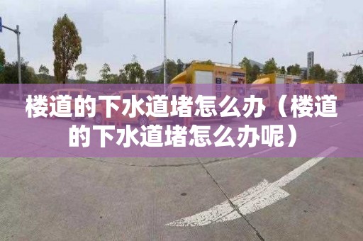 楼道的下水道堵怎么办（楼道的下水道堵怎么办呢）