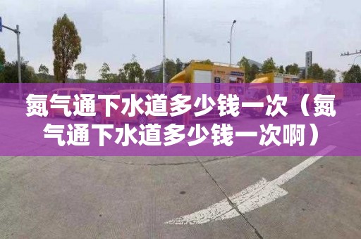 氮气通下水道多少钱一次（氮气通下水道多少钱一次啊）