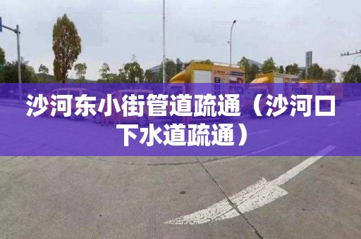 沙河东小街管道疏通（沙河口下水道疏通）