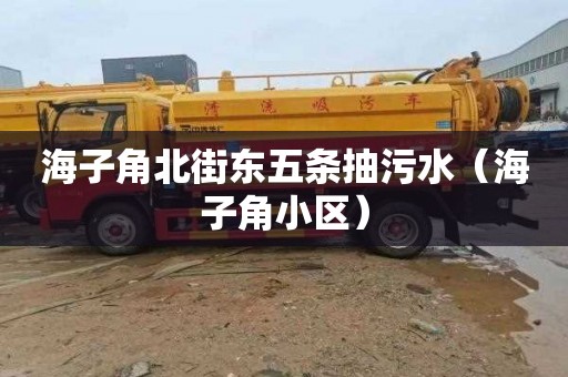 海子角北街东五条抽污水（海子角小区）