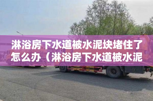 淋浴房下水道被水泥块堵住了怎么办（淋浴房下水道被水泥块堵住了怎么办呢）