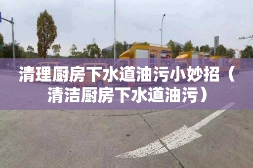 清理厨房下水道油污小妙招（清洁厨房下水道油污）