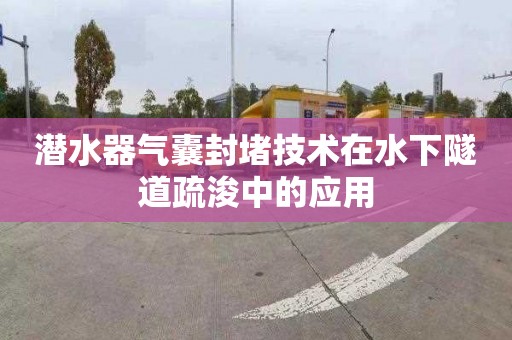 潜水器气囊封堵技术在水下隧道疏浚中的应用