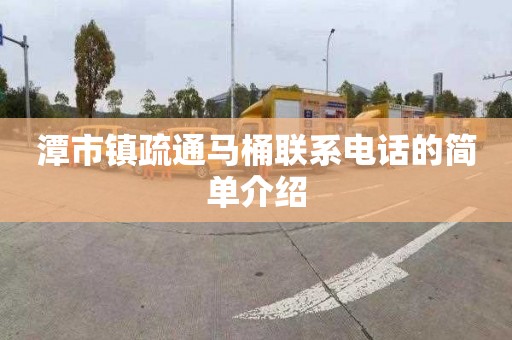 潭市镇疏通马桶联系电话的简单介绍