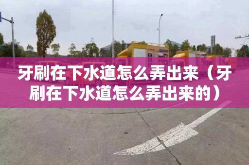 牙刷在下水道怎么弄出来（牙刷在下水道怎么弄出来的）