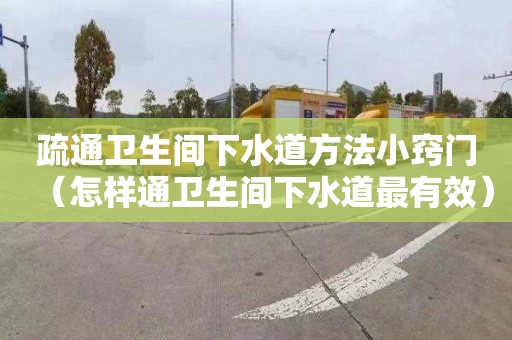 疏通卫生间下水道方法小窍门（怎样通卫生间下水道最有效）