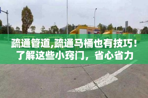 疏通管道,疏通马桶也有技巧！了解这些小窍门，省心省力