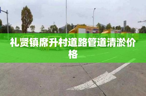 礼贤镇席升村道路管道清淤价格