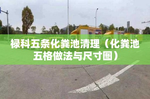 禄科五条化粪池清理（化粪池五格做法与尺寸图）