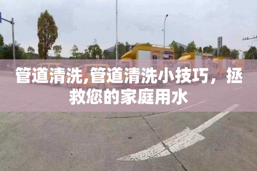 管道清洗,管道清洗小技巧，拯救您的家庭用水