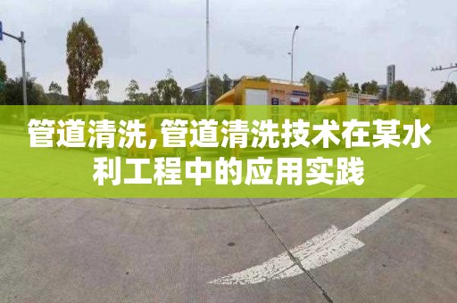 管道清洗,管道清洗技术在某水利工程中的应用实践