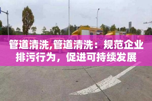 管道清洗,管道清洗：规范企业排污行为，促进可持续发展