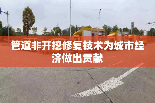 管道非开挖修复技术为城市经济做出贡献