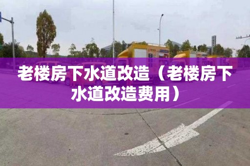 老楼房下水道改造（老楼房下水道改造费用）