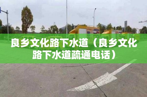 良乡文化路下水道（良乡文化路下水道疏通电话）