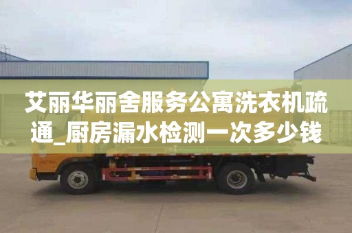 艾丽华丽舍服务公寓洗衣机疏通_厨房漏水检测一次多少钱