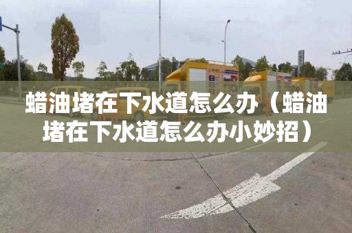 蜡油堵在下水道怎么办（蜡油堵在下水道怎么办小妙招）