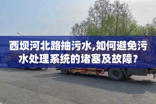 西坝河北路抽污水,如何避免污水处理系统的堵塞及故障？