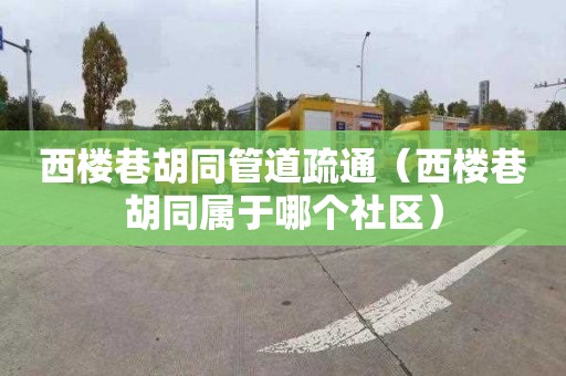 西楼巷胡同管道疏通（西楼巷胡同属于哪个社区）