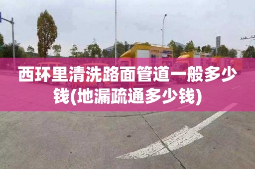 西环里清洗路面管道一般多少钱(地漏疏通多少钱)