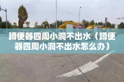 蹲便器四周小洞不出水（蹲便器四周小洞不出水怎么办）