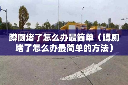 蹲厕堵了怎么办最简单（蹲厕堵了怎么办最简单的方法）