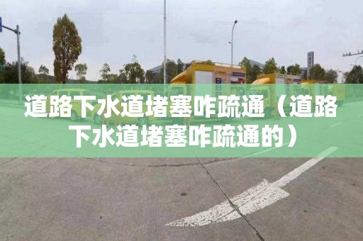 道路下水道堵塞咋疏通（道路下水道堵塞咋疏通的）