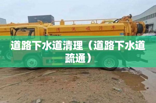 道路下水道清理（道路下水道疏通）