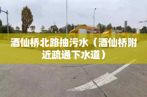 酒仙桥北路抽污水（酒仙桥附近疏通下水道）