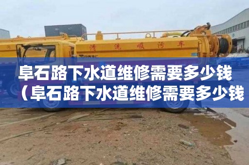 阜石路下水道维修需要多少钱（阜石路下水道维修需要多少钱费用）