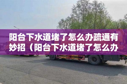 阳台下水道堵了怎么办疏通有妙招（阳台下水道堵了怎么办疏通有妙招没）