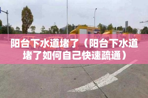 阳台下水道堵了（阳台下水道堵了如何自己快速疏通）