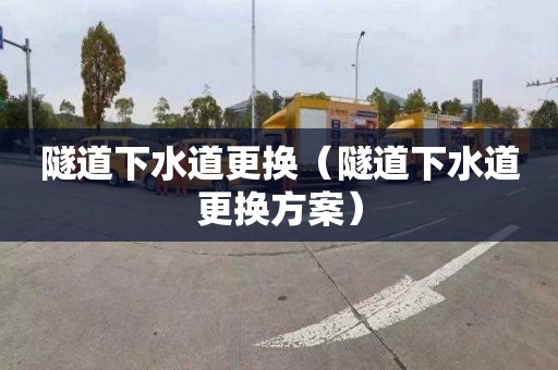 隧道下水道更换（隧道下水道更换方案）