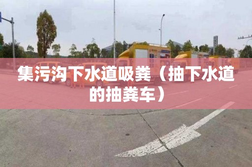 集污沟下水道吸粪（抽下水道的抽粪车）