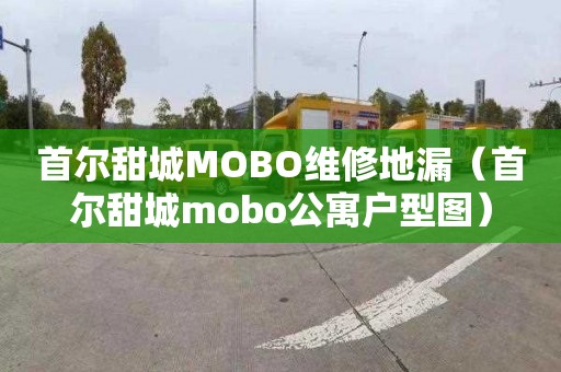 首尔甜城MOBO维修地漏（首尔甜城mobo公寓户型图）