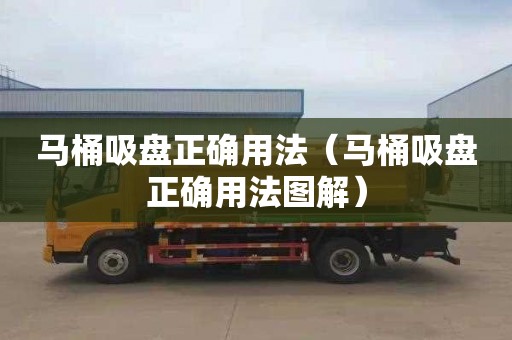 马桶吸盘正确用法（马桶吸盘正确用法图解）