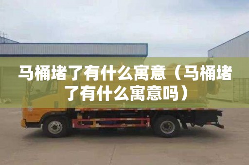 马桶堵了有什么寓意（马桶堵了有什么寓意吗）